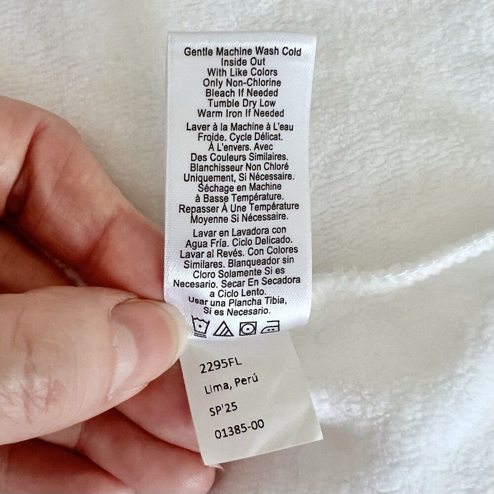 Nation LTD Los Angeles Bane Sweatshirt Tee Womens Sz Medium White Capsule Clean - Picture 8 of 8